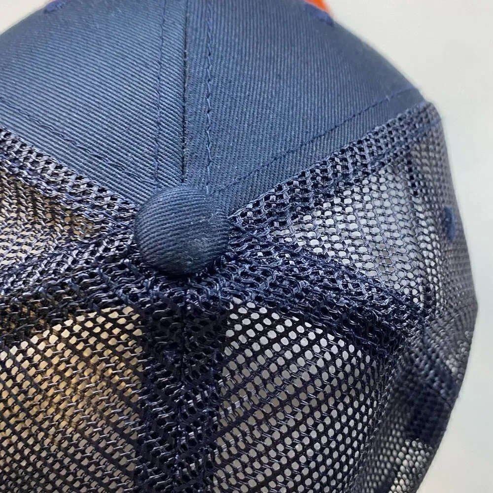 NWT University of Virginia Cavaliers Blue Orange Baseball Cap Hat Snap Block